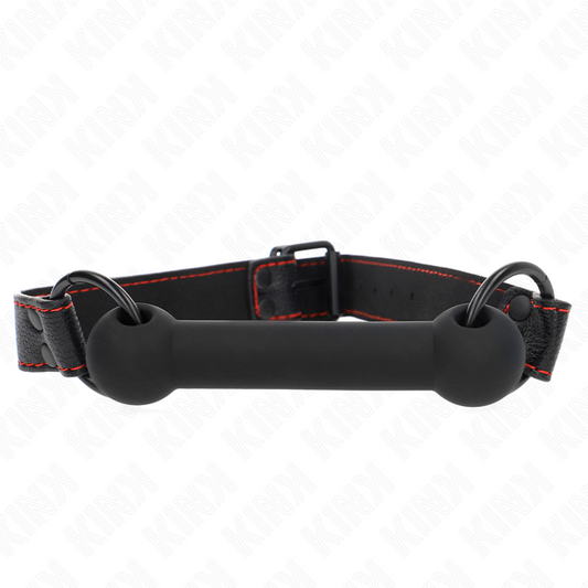 Kinkbone Gag With Leatherette Strap Black Adjustable 41-57 Cm | Niks.fi verkkokauppa