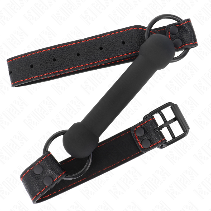 Kinkbone Gag With Leatherette Strap Black Adjustable 41-57 Cm | Niks.fi verkkokauppa
