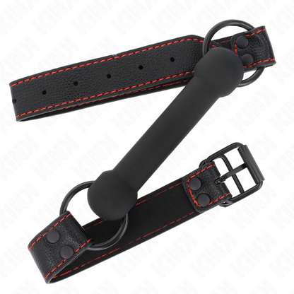 Kinkbone Gag With Leatherette Strap Black Adjustable 41-57 Cm | Niks.fi verkkokauppa