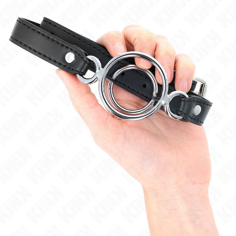 Kinkgag With Multiple O-Rings 5 Cm Black 63 X 2.5 Cm | Niks.fi verkkokauppa
