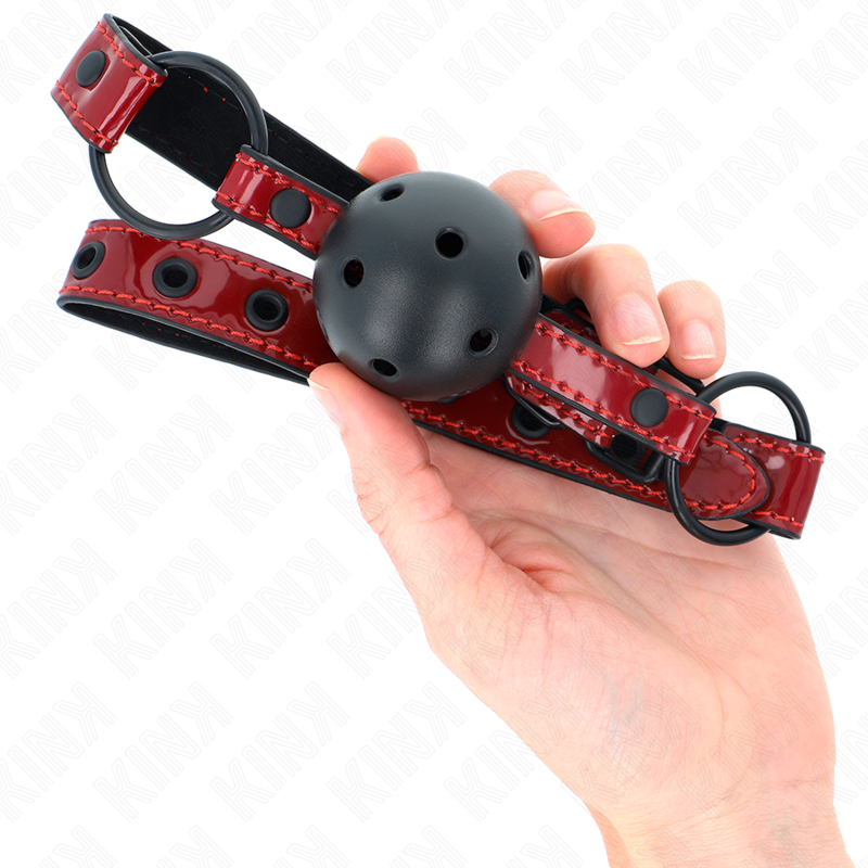 Kinkshiny Leatherette Ball 4.5 Cm Gag 63.5 X 2 Cm Adjustable 41 X 59 Cm | Niks.fi verkkokauppa