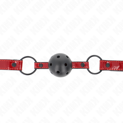Kinkshiny Leatherette Ball 4.5 Cm Gag 63.5 X 2 Cm Adjustable 41 X 59 Cm | Niks.fi verkkokauppa