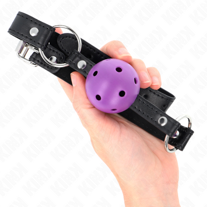 Kinkhollow Hard Purple Ball 4.5 Cm Gag 63.5 X 2 Cm | Niks.fi verkkokauppa