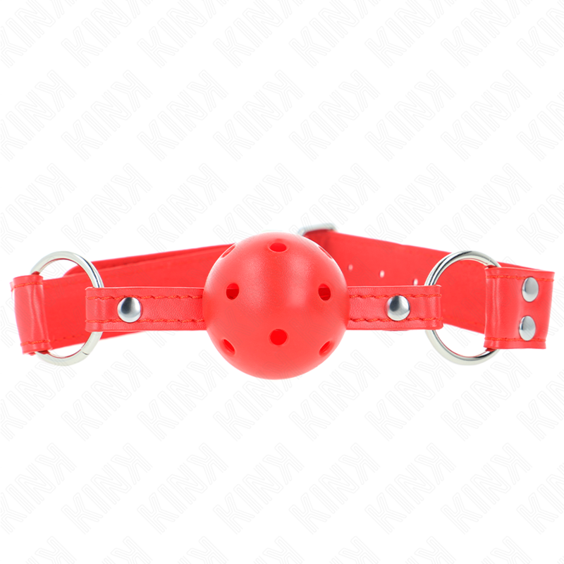 Kinkcomplete Red Hollow Hard Ball Gag 62 X 2 Cm | Niks.fi verkkokauppa