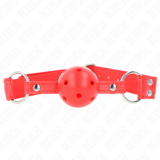 Kinkcomplete Red Hollow Hard Ball Gag 62 X 2 Cm | Niks.fi verkkokauppa