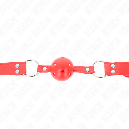 Kinkcomplete Red Hollow Hard Ball Gag 62 X 2 Cm | Niks.fi verkkokauppa
