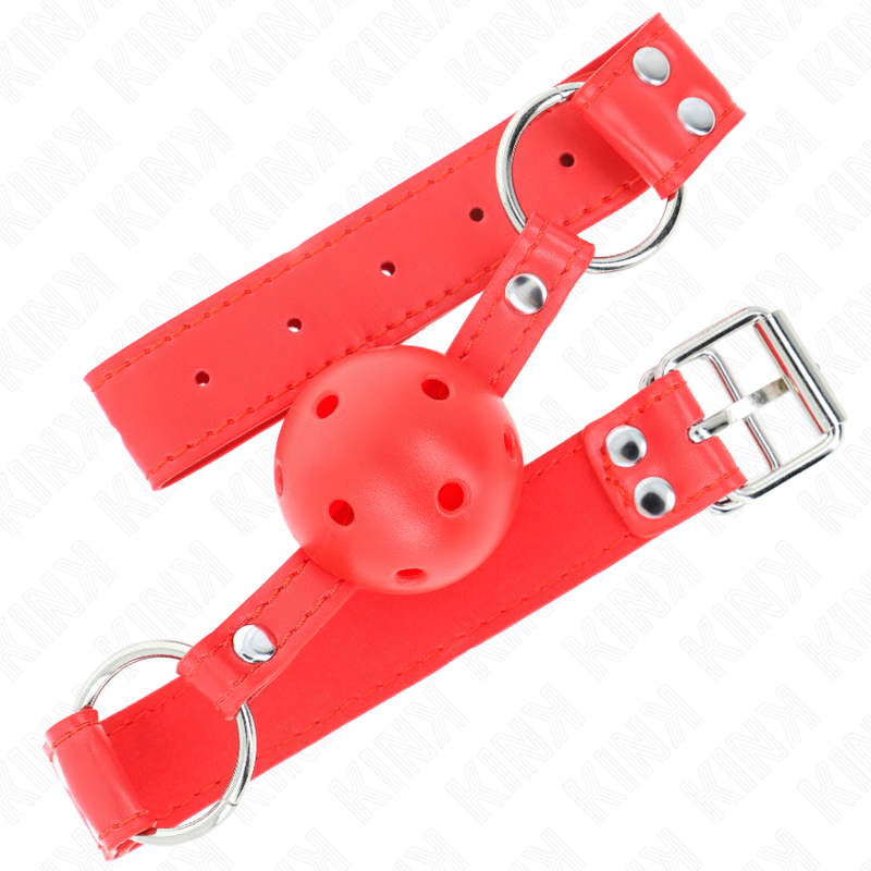 Kinkcomplete Red Hollow Hard Ball Gag 62 X 2 Cm | Niks.fi verkkokauppa