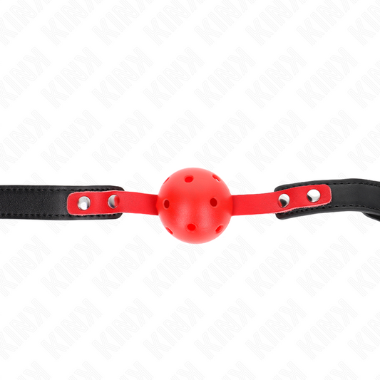 Kinkred Hollow Hard Ball 4 Cm Gag Black Strap 60 X 2 Cm Adjustable 37-52 Cm | Niks.fi verkkokauppa