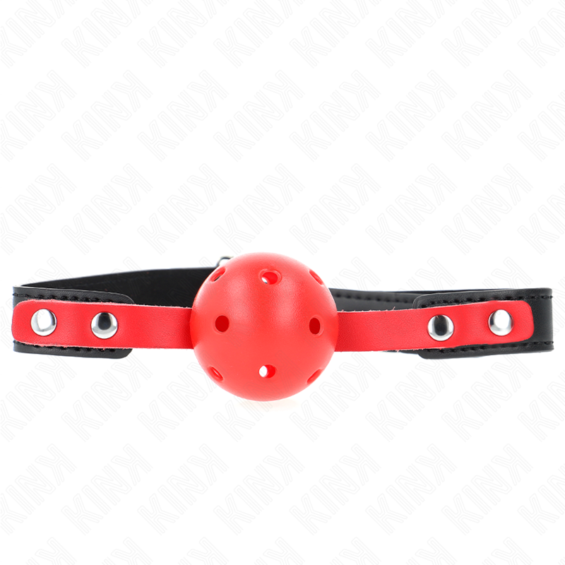 Kinkred Hollow Hard Ball 4 Cm Gag Black Strap 60 X 2 Cm Adjustable 37-52 Cm | Niks.fi verkkokauppa