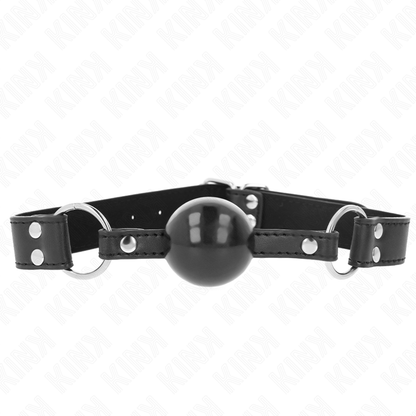 Kinksoft And Solid Ball 4 Cm Gag With Leatherette Strap 62 X 2.5 Cm Adjustable 42-58 Cm | Niks.fi verkkokauppa
