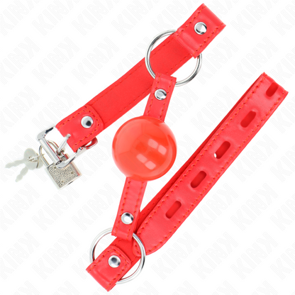 Kinktpe Ball 4 Cm Gag With Rojo Lock 60 X 2 Cm | Niks.fi verkkokauppa