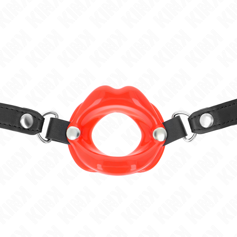 Kinklip 8 Cm Gag With Red Leatherette Strap 63 X 2 Cm Adjustable 39-58 Cm | Niks.fi verkkokauppa