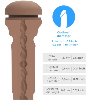 Feel Stroker Extra Tight Butt Mid Brown | Niks.fi verkkokauppa