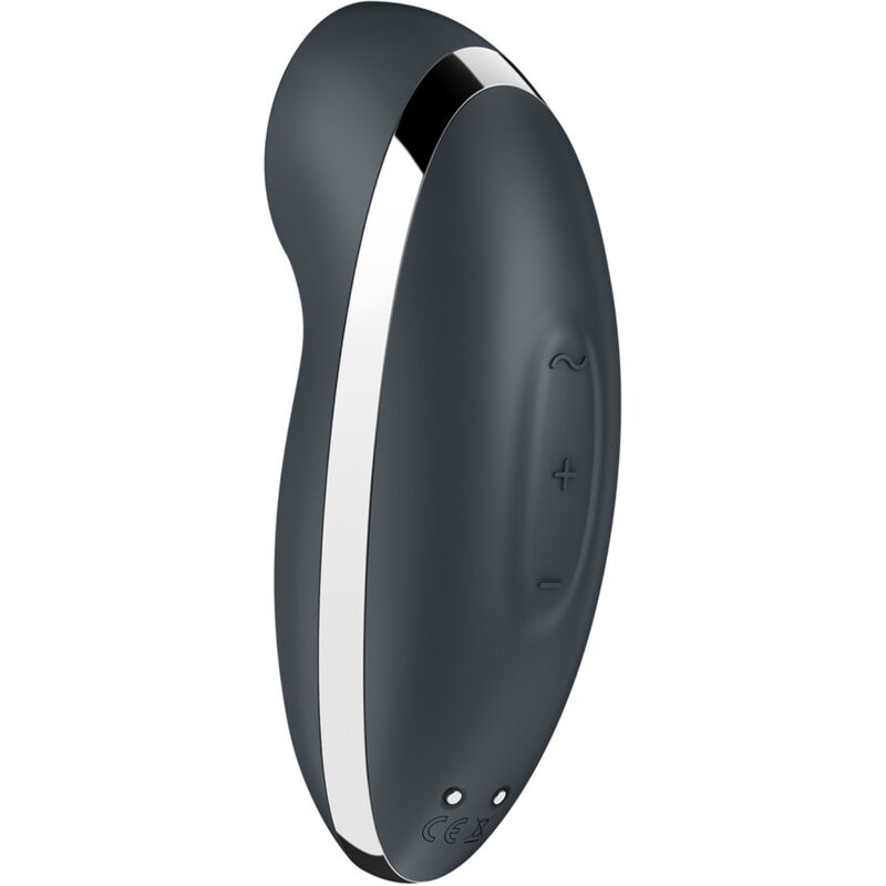 Satisfyertap & Climax 2 Vibrator & Stimulator Grey | Niks.fi verkkokauppa