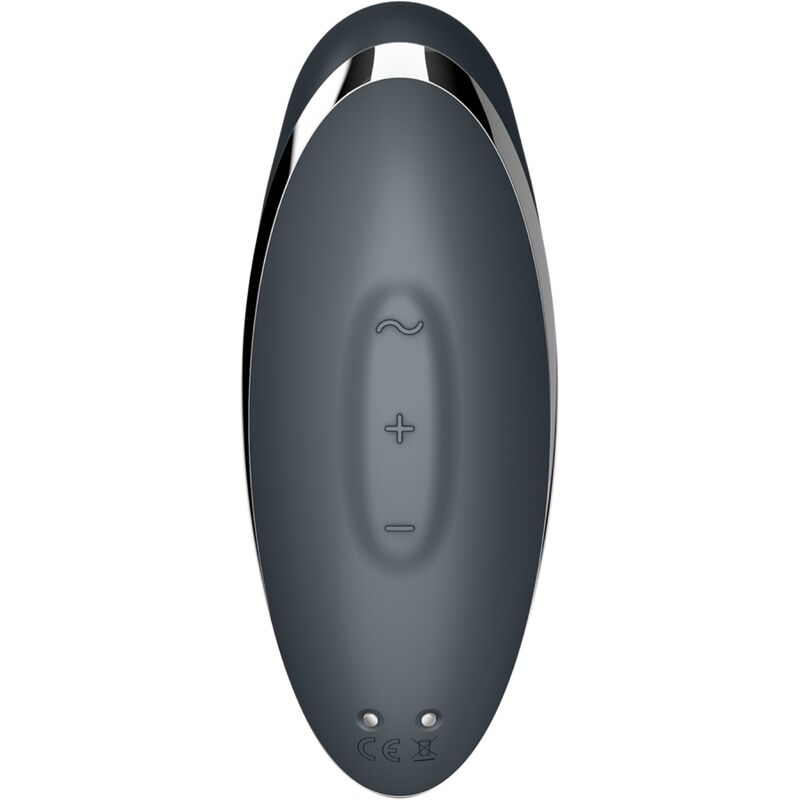 Satisfyertap & Climax 2 Vibrator & Stimulator Grey | Niks.fi verkkokauppa