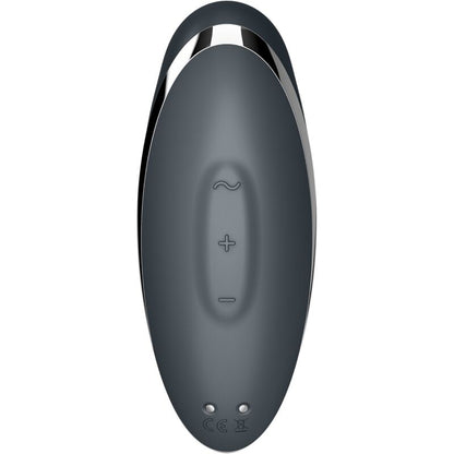 Satisfyertap & Climax 2 Vibrator & Stimulator Grey | Niks.fi verkkokauppa