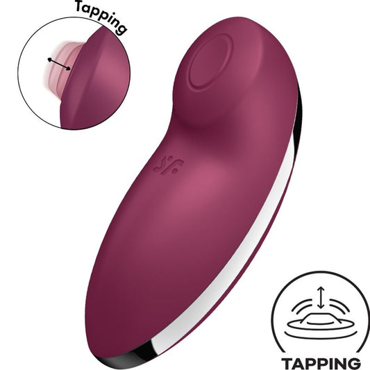 Satisfyertap & Climax 2 Vibrator & Stimulator Red | Niks.fi verkkokauppa