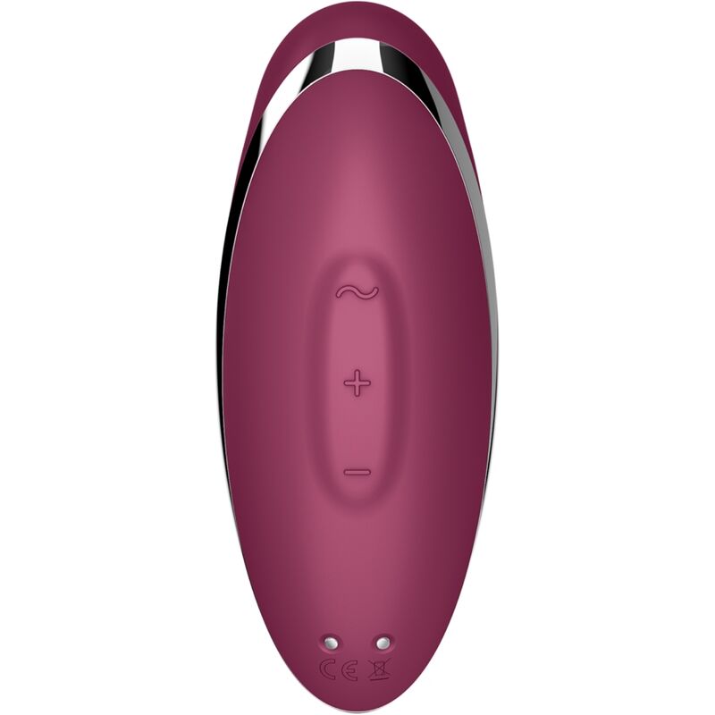Satisfyertap & Climax 2 Vibrator & Stimulator Red | Niks.fi verkkokauppa