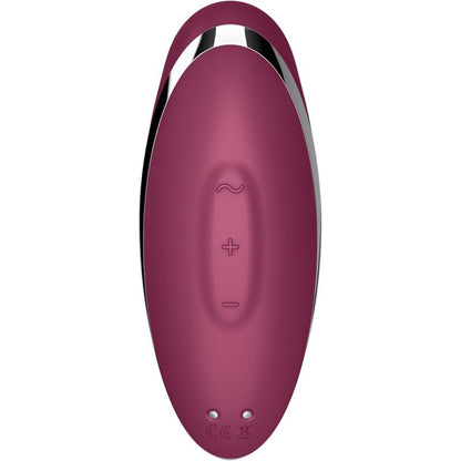 Satisfyertap & Climax 2 Vibrator & Stimulator Red | Niks.fi verkkokauppa