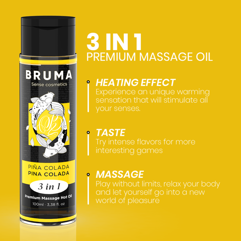 Premium Massage Hot Oil Pina Colada 3 In 1100 Ml | Niks.fi verkkokauppa