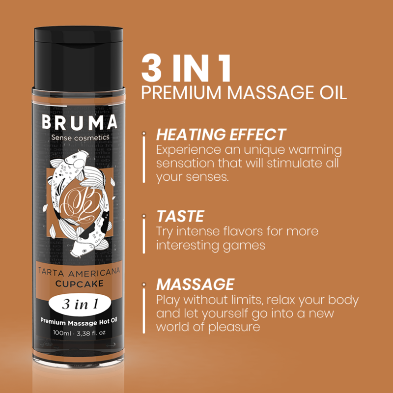 Premium Massage Hot Oil Cupcake 3 In 1100 Ml | Niks.fi verkkokauppa