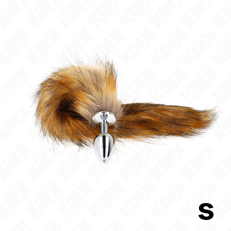 Kinkanal Plug Size S 7 X 3 Cm With Synthetic Tail 40 Cm Brown | Niks.fi verkkokauppa