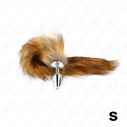 Kinkanal Plug Size S 7 X 3 Cm With Synthetic Tail 40 Cm Brown | Niks.fi verkkokauppa