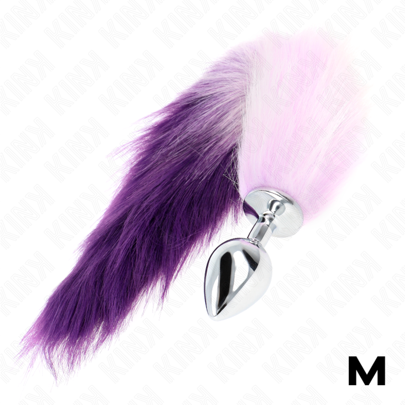 Kinkanal Plug Size M 8 X 3.5 Cm With Synthetic Tail 40 Cm Purple | Niks.fi verkkokauppa