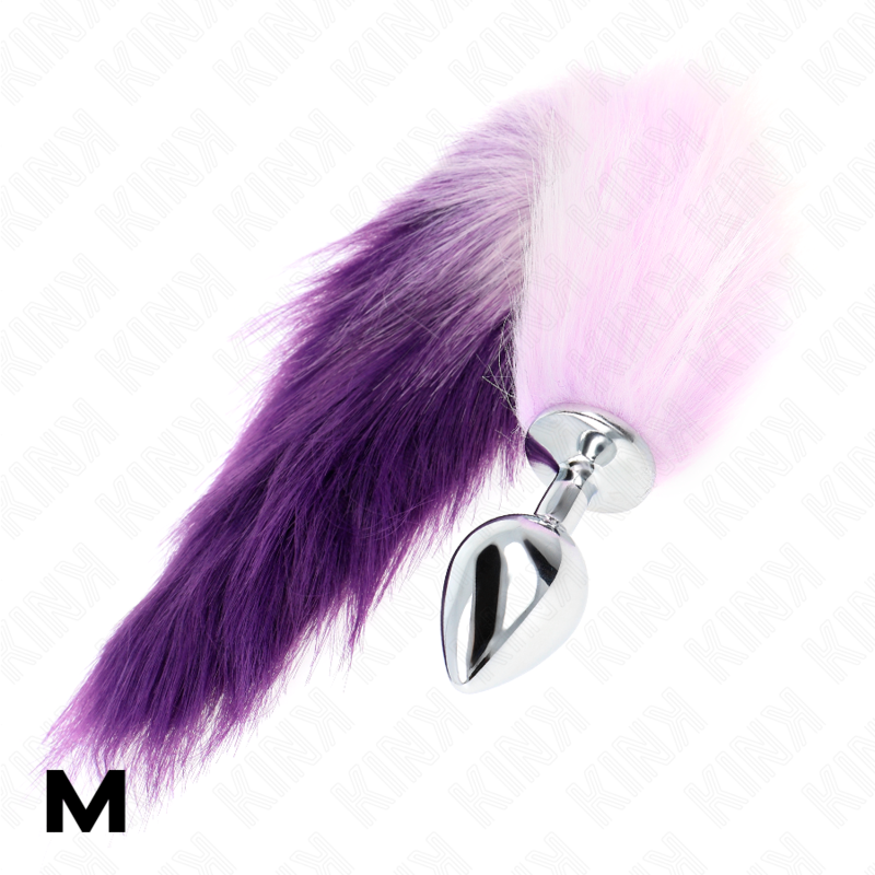 Kinkanal Plug Size M 8 X 3.5 Cm With Synthetic Tail 40 Cm Purple | Niks.fi verkkokauppa
