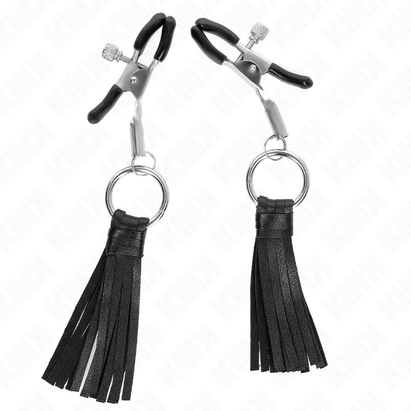 Kinkleatherette Tassel Nipple Clamps 6 Cm | Niks.fi verkkokauppa