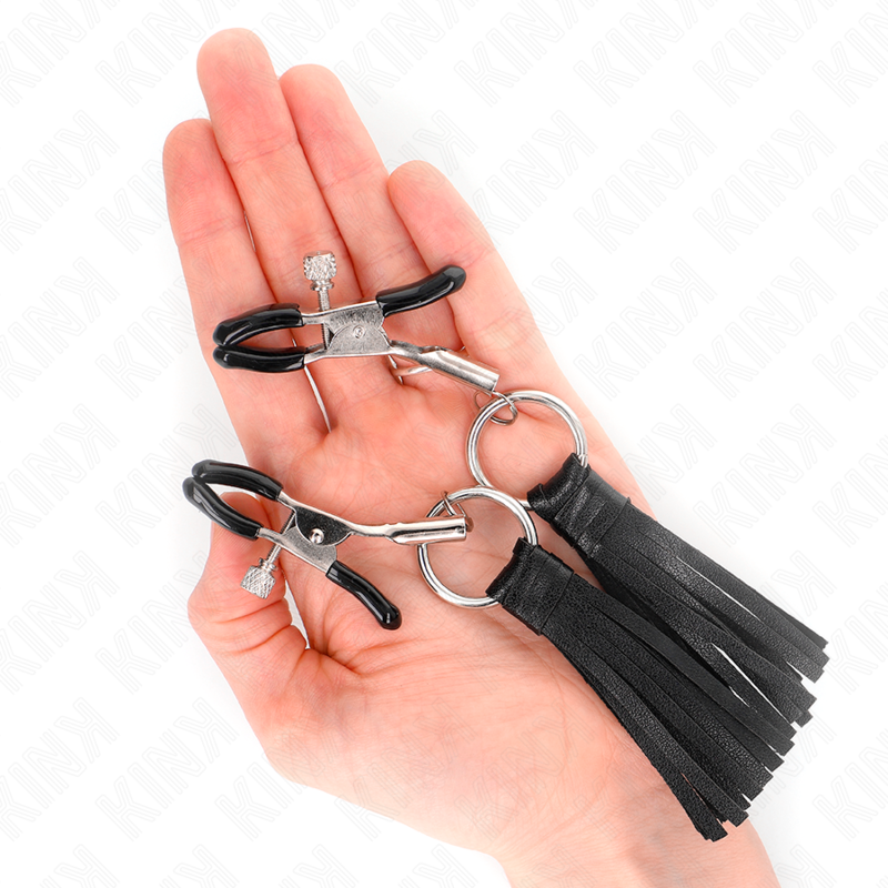 Kinkleatherette Tassel Nipple Clamps 6 Cm | Niks.fi verkkokauppa