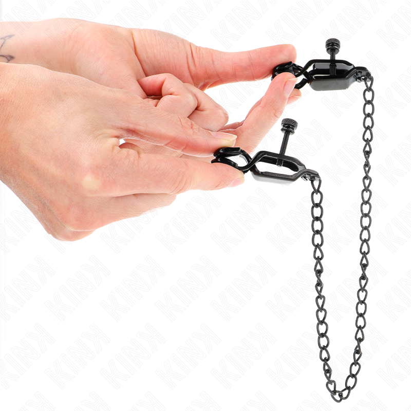 Kinkflat Chain Nipple Clamps Black 30 Cm | Niks.fi verkkokauppa