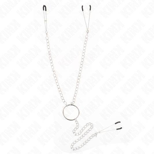 Kinktriple Nipple And Clit Clamps With Chain Model 1 | Niks.fi verkkokauppa