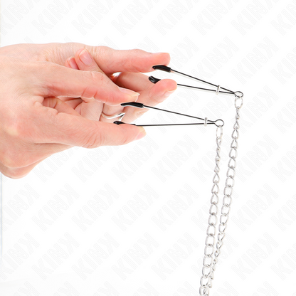 Kinktriple Nipple And Clit Clamps With Chain Model 1 | Niks.fi verkkokauppa