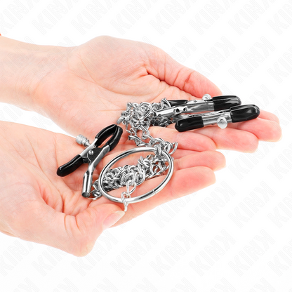 Kinktriple Nipple And Clit Clamps With Chain Model 0 | Niks.fi verkkokauppa