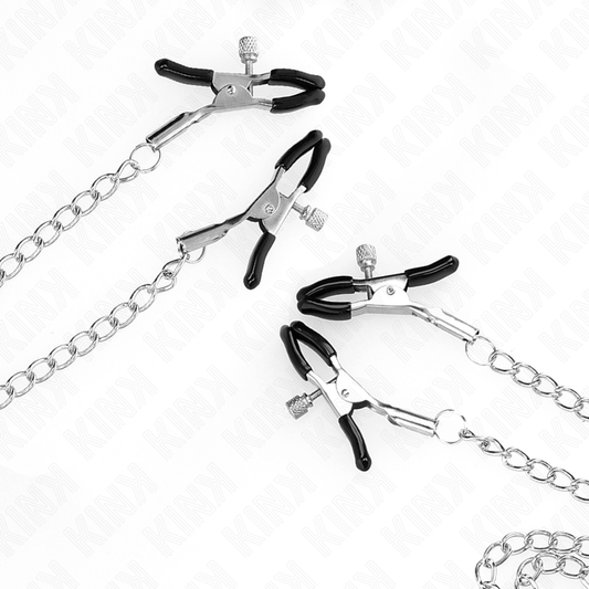 Kink4 Nipple And Clit Clamps Adjustable Silver | Niks.fi verkkokauppa