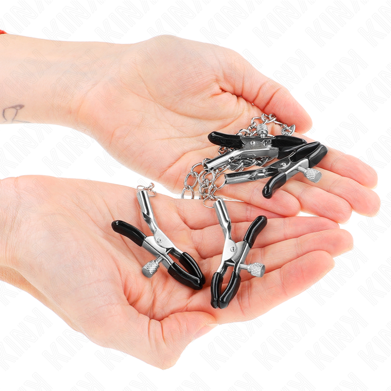 Kink4 Nipple And Clit Clamps Adjustable Silver | Niks.fi verkkokauppa