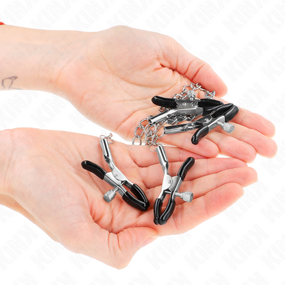 Kink4 Nipple And Clit Clamps Adjustable Silver | Niks.fi verkkokauppa