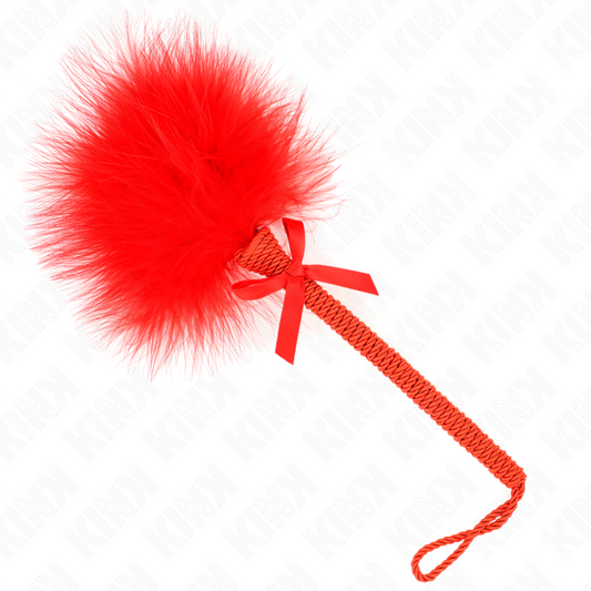 Kinknylon Rope Wand With Tickle Feathers And Red Bow 25 Cm | Niks.fi verkkokauppa