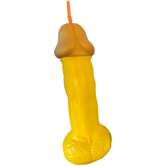 Diablo Picanteyellow Plastic Penis Glass | Niks.fi verkkokauppa