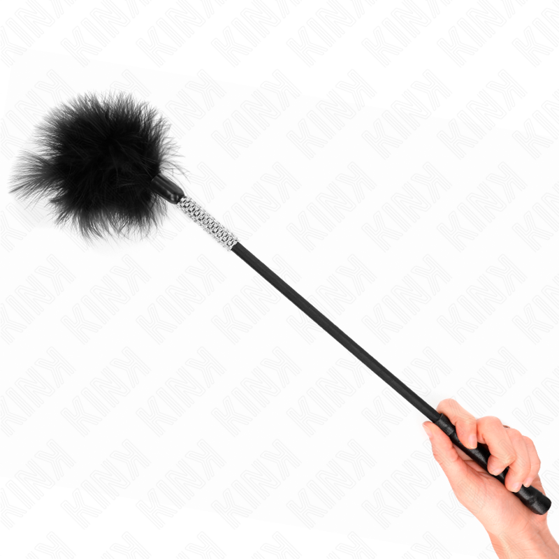 Kinktickle Feathers With Rhinestone Handle 50 Cm | Niks.fi verkkokauppa