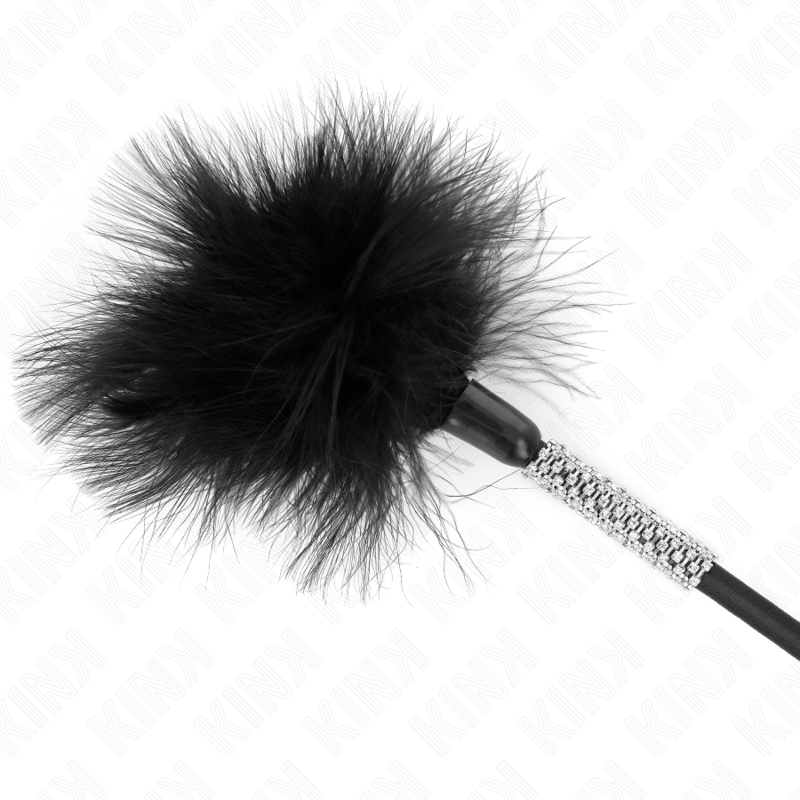 Kinktickle Feathers With Rhinestone Handle 50 Cm | Niks.fi verkkokauppa