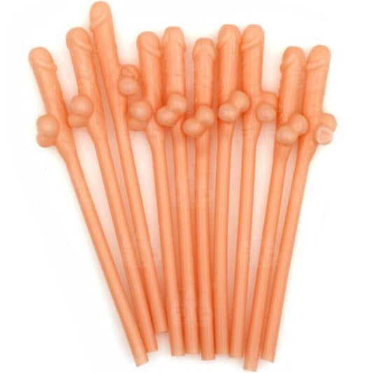 Diablo Picante10 Penis Shaped Straws | Niks.fi verkkokauppa