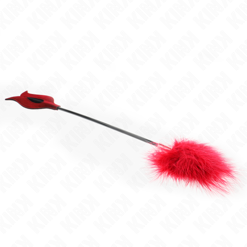 Kinktickle Feathers With Rose-Shaped Paddle 8 Cm | Niks.fi verkkokauppa