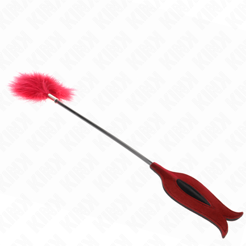 Kinktickle Feathers With Rose-Shaped Paddle 8 Cm | Niks.fi verkkokauppa