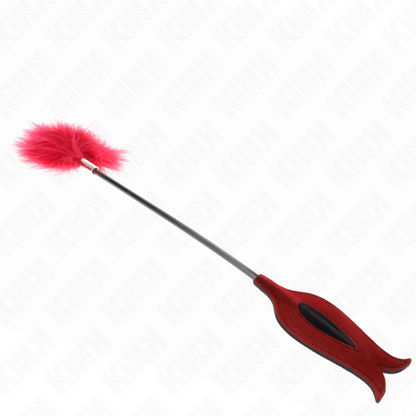 Kinktickle Feathers With Rose-Shaped Paddle 8 Cm | Niks.fi verkkokauppa