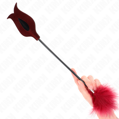 Kinktickle Feathers With Rose-Shaped Paddle 8 Cm | Niks.fi verkkokauppa