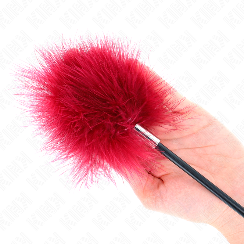 Kinktickle Feathers With Rose-Shaped Paddle 8 Cm | Niks.fi verkkokauppa