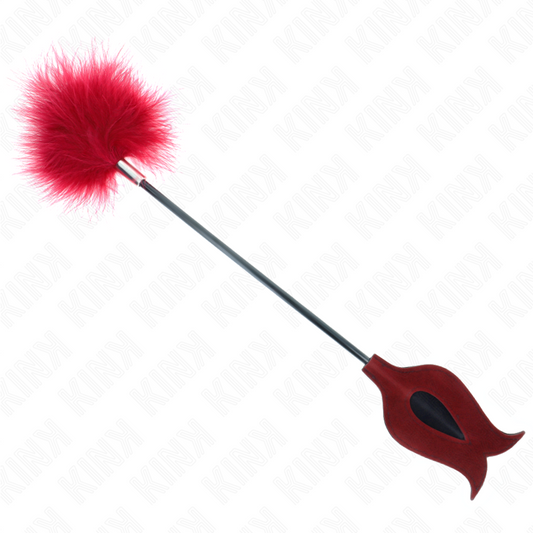 Kinktickle Feathers With Rose-Shaped Paddle 8 Cm | Niks.fi verkkokauppa
