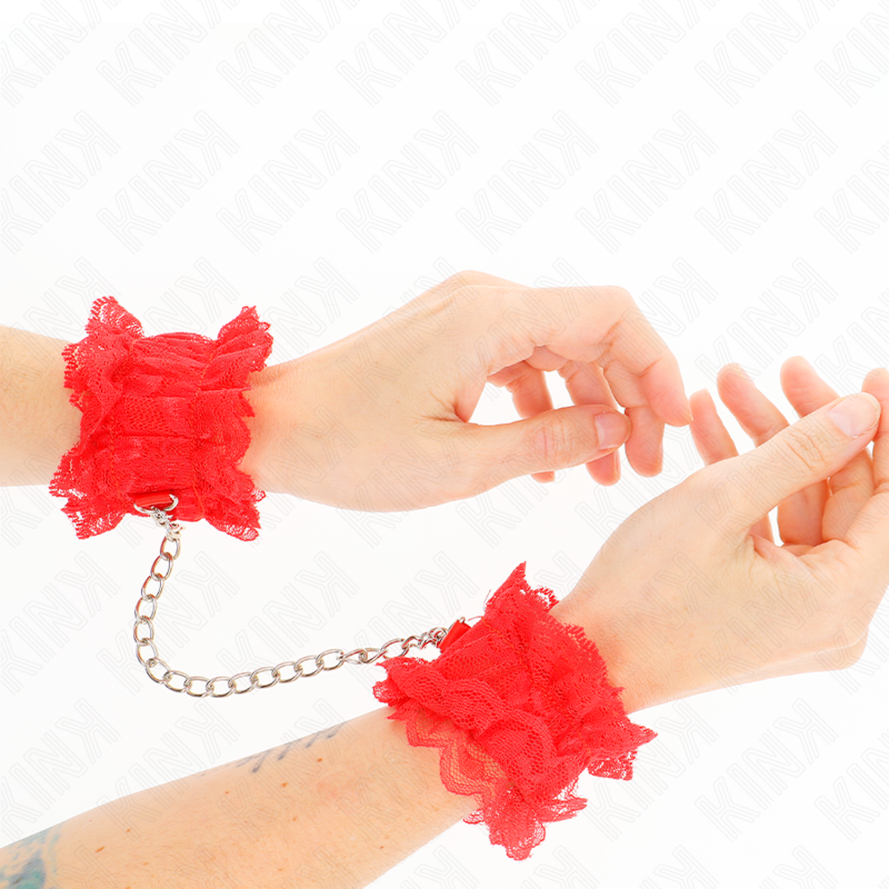 Kinklace Elastic Wrist Restraints Red | Niks.fi verkkokauppa